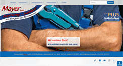 Desktop Screenshot of mayer-heizung.de