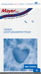 Mobile Screenshot of mayer-heizung.de